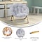 Flash Furniture Kids GraySoft Gold Faux Fur Saucer Chair FV-FMC-030-GY-SGD-GG - alternate 2
